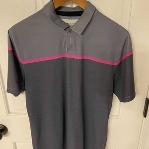 Nike Golf Polo (Gray + Black + Pink)